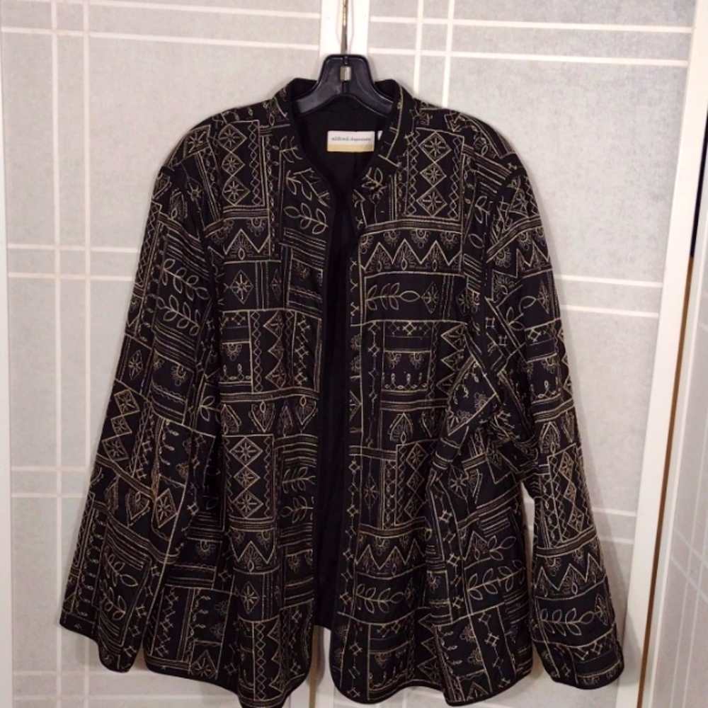 Lightweight Poly Lined Embroidered Jacket 22w - image 1